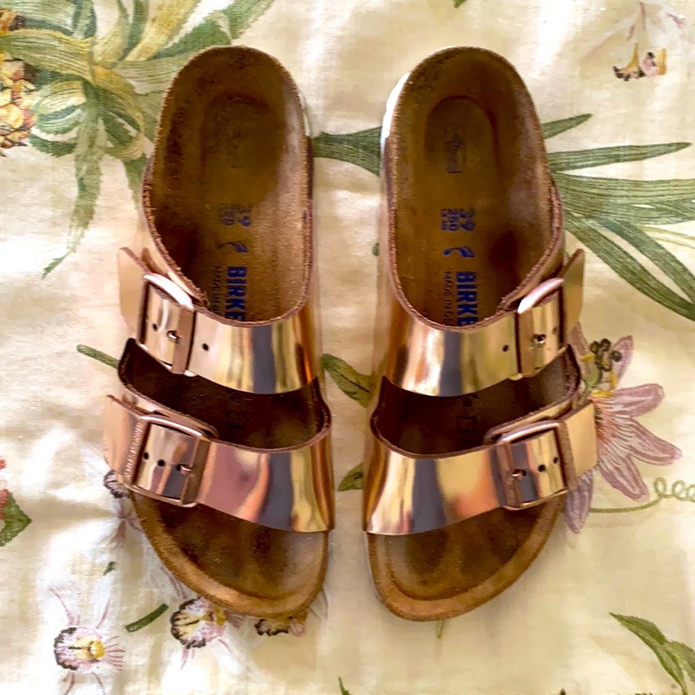 Leather Copper Birkenstock Arizona Soft Footbed 39